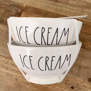 Brand New Rae Dunn "Ice Cream" bowl set! (2)